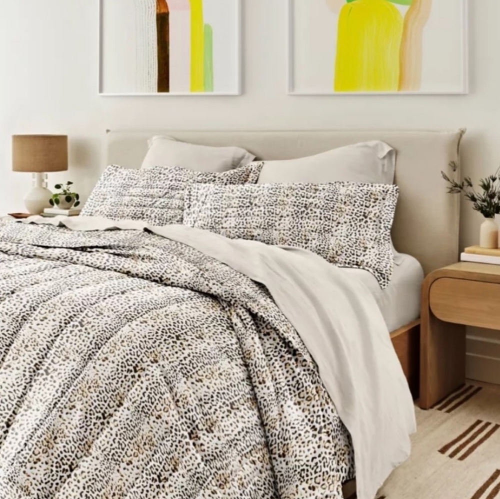 Rebecca Minkoff Abstract Leopard Quilt Full/Queen Set